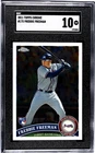 2011 Topps Chrome MLB Rookie Freddie Freeman SGC 10 #173 - Atlanta Braves
