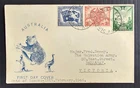 1946 Australia Set Peace&Victory stamps on 1st Day Cover Ballarat East
