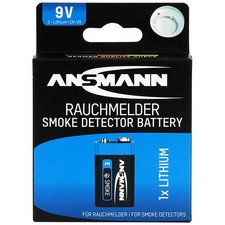Ansmann 5021023-01-BP1 Ansmann 9V Lithium Battery Specially Developed for Smoke