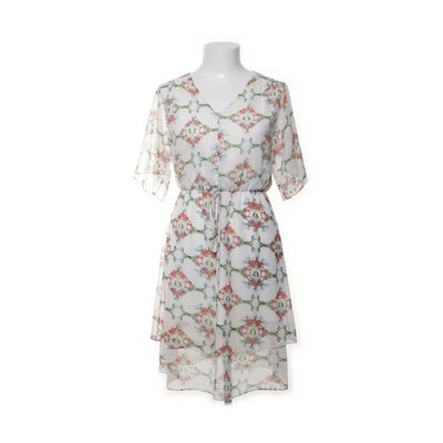 Romantic Line, Kleid, Größe: S, Weiß/Mehrfarbig, Blumen, Damen #7E6
