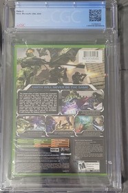 Halo 2 Black Label CGC 9.8 A+ Y-Fold Seal First Print Graded NIB Original Xbox