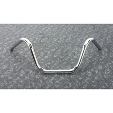 Wyatt Gatling Chrome 8" Buckhorn 1" Handlebar without Indents - 31-0026S