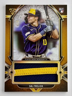 2024 Topps Triple Threads - Sal Frelick Rookie Player Worn Jumbo Relic Gold /9