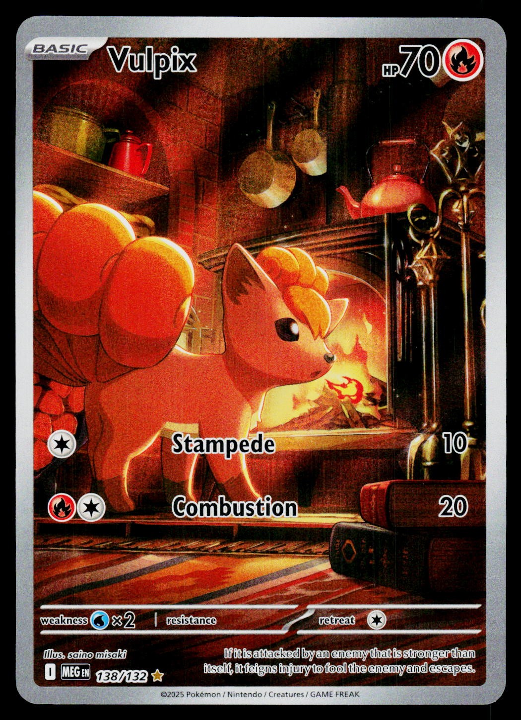 ME01: Mega Evolution Vulpix 138/132 Holo NM
