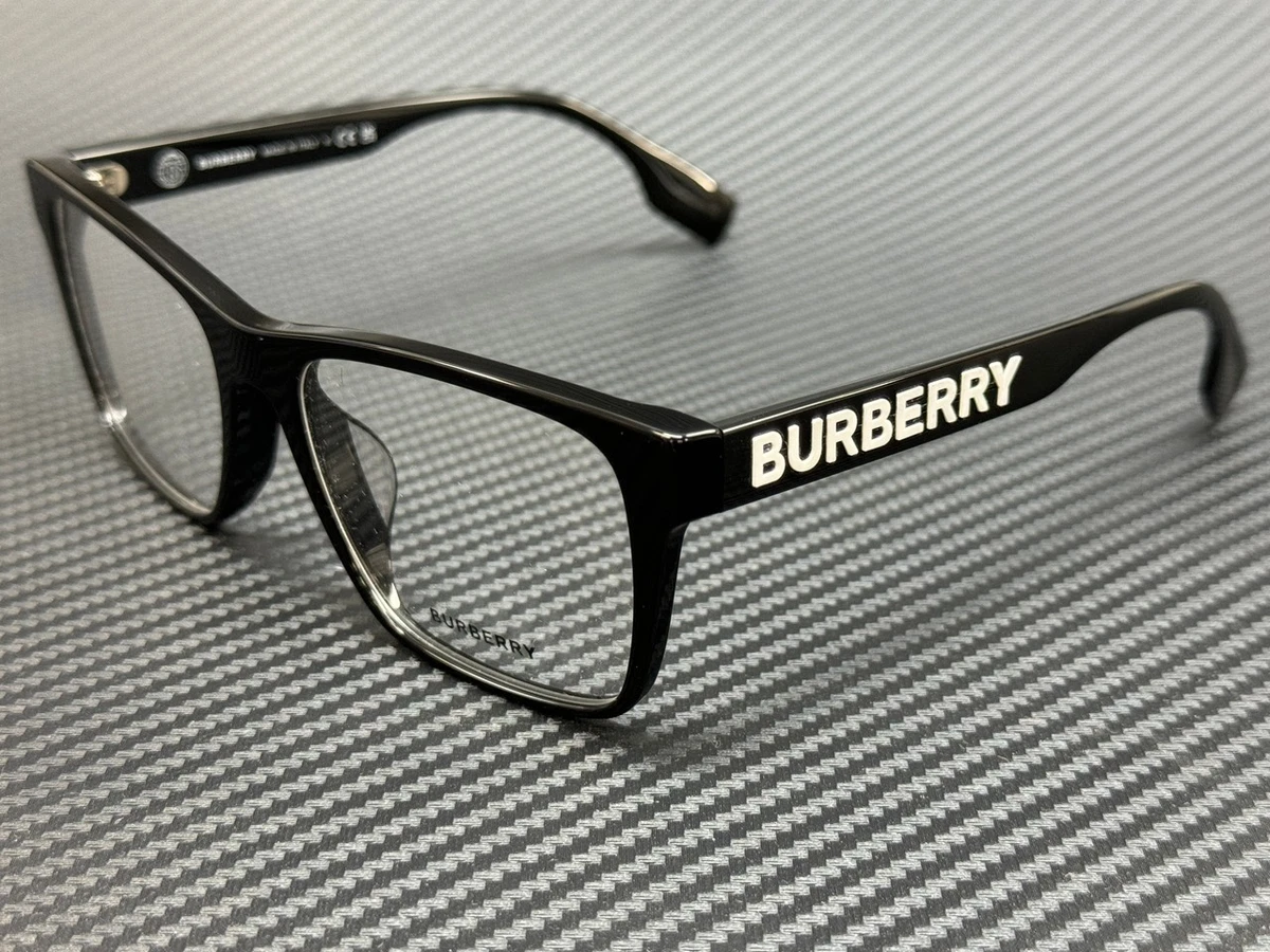 Burberry Glasses B 2091 3001 54017 140 Black Plastic Grey Plaid Arms Nova Check Burberry Glasses FRAMES ONLY Black Acetate Nova Check Plaid  main image 2