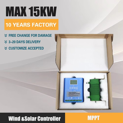 20KW MPPT Solar & Wind Hybrid System Auto Regulator 12v 24v 48v Home Use