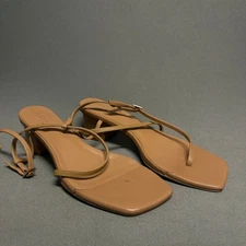RAYE Gaia Block Heels in Tan Size 10 For Repair