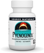 Source Naturals, Inc. Pycnogenol 100mg 30 Tablet FREE SHIPPING. Exp. 2028-2029