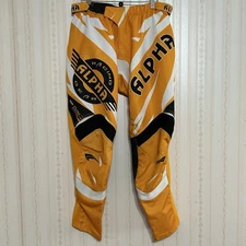 Alpha Cycle Gear Pants Mens 32 Waist Padded Orange Racing Motorcycle Moto - New
