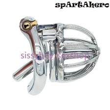 NEW Male Chastity Devices Stainless Steel Cage with Removable tube for Men Lock