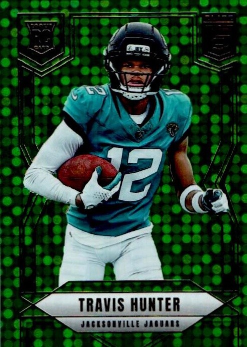 2025 Donruss Elite #114 Travis Hunter Green Disco