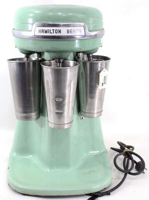 40 s Hamilton Beach 40DM 3 Head Triple Malt Milkshake Mixer W/Wrapped Cord Works