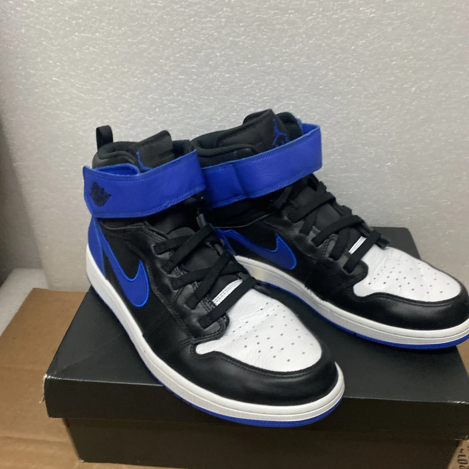 Nike Air Jordan 1 HI FLYEASE CQ3835 041 Azul Real Negro Blanco Zapatilla Hombres talla 12 Foto 3 de 4