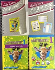 Abeka Arithmetic 1 set Teacher edition key curriculum lesson plans charts games