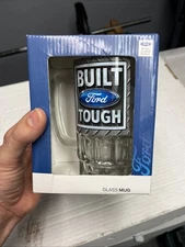 Ford “BUILT TOUGH” Glass Mug. An Official Licensed Ford Product.