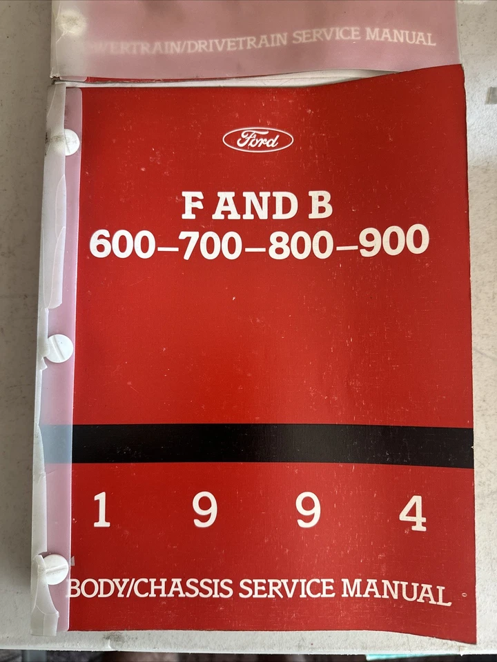 1994 Ford F-150 F-250 F-350 Bronco F-Super Duty Service Shop Manual Body P-train - Image 2 of 4