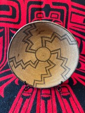 Vintage Handwoven Native American Chemehuevi Basketry Bowl 10