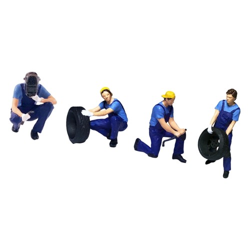 Realistic Repairman Figure Model 1:64 Scale Hand Painted Collectible Figures - Picture 10 of 12