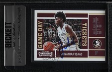 BAS 2017 Panini Contenders Draft Picks Jonathan Isaac Seal of Authenticity 3c7