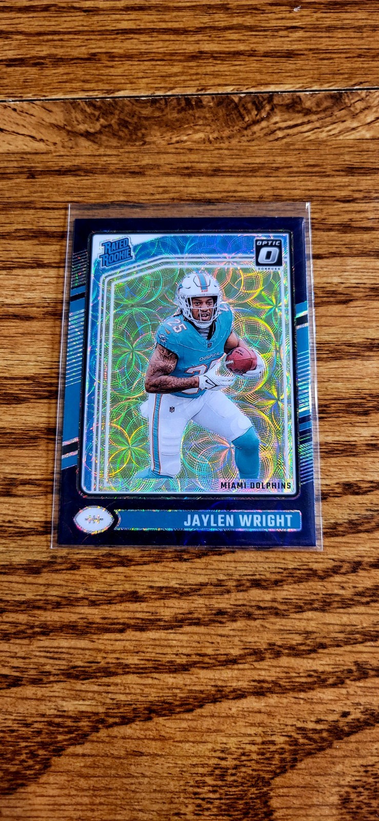 2024 Donruss Optic #249 jaylen Wright Rated Rookie - Purple Scope Prizm