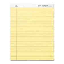 Business Source Legal Ruled Pad - 50 Sheet - 16 Lb - Legal/wide Ruled - 8.50" X
