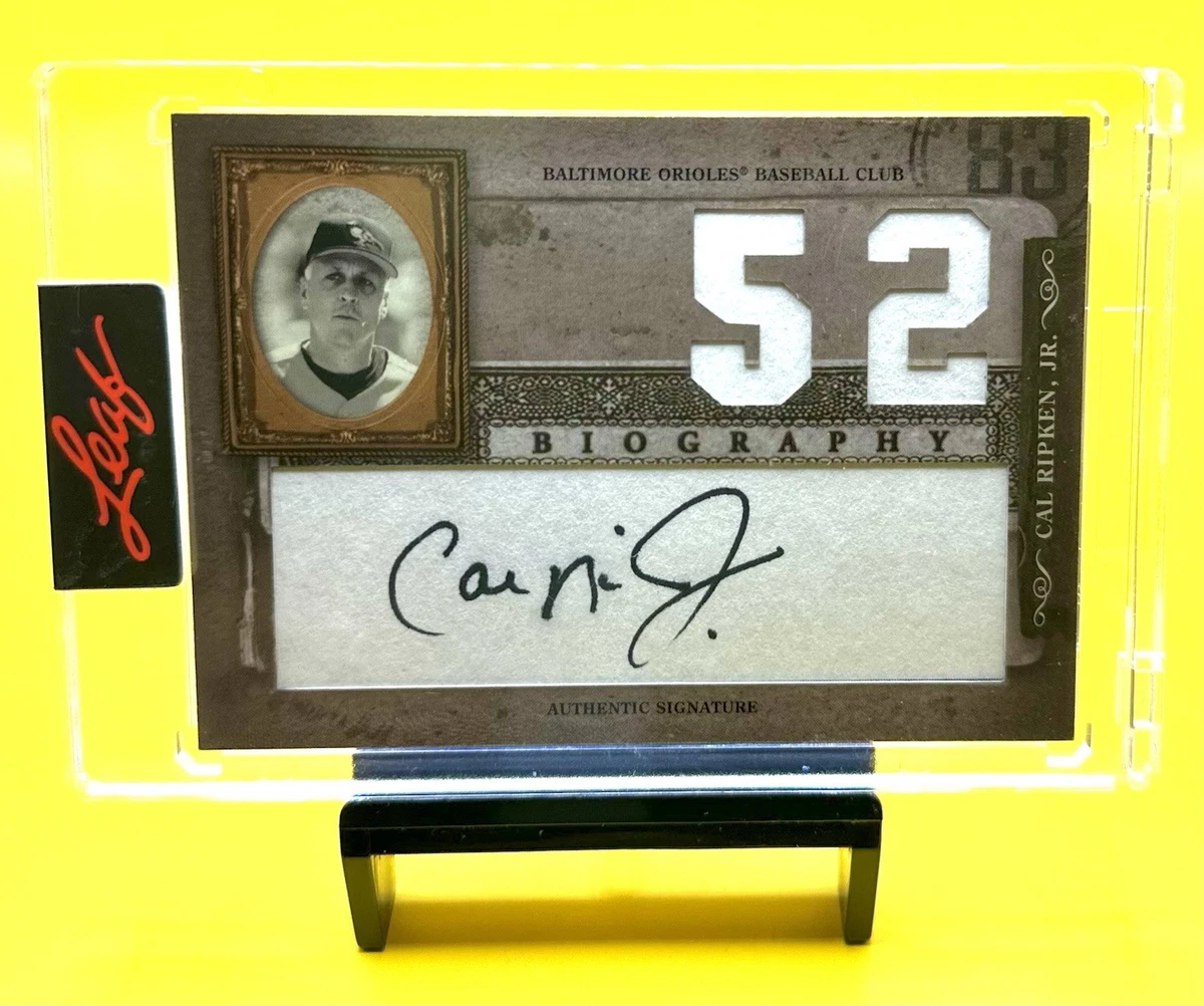 Leaf Baseball Cal Ripken, Jr. Autographed Sports Trading Cards