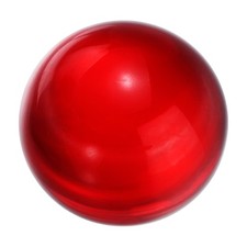 30mm/1.2" Crystal Sphere Ball Glass Solid Ball for Decoration, Red