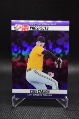 Cole Carlon /7 2026 Leaf Pro Set Purple Prismatic Arizona State #90B-184