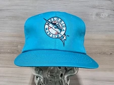 Vintage 90's MMB Headwear Florida Marlons Snapback Hat Cap New With Tags