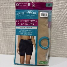 Vanity Fair Radiant Women's Light Smoothing Slip Short Size S/5 Beige