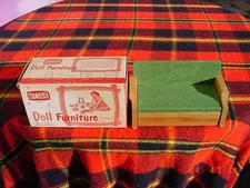 VINTAGE MCM STROMBECKER DOLL FURNITURE WOODEN SOFA BED NEW IN BOX NO. 156