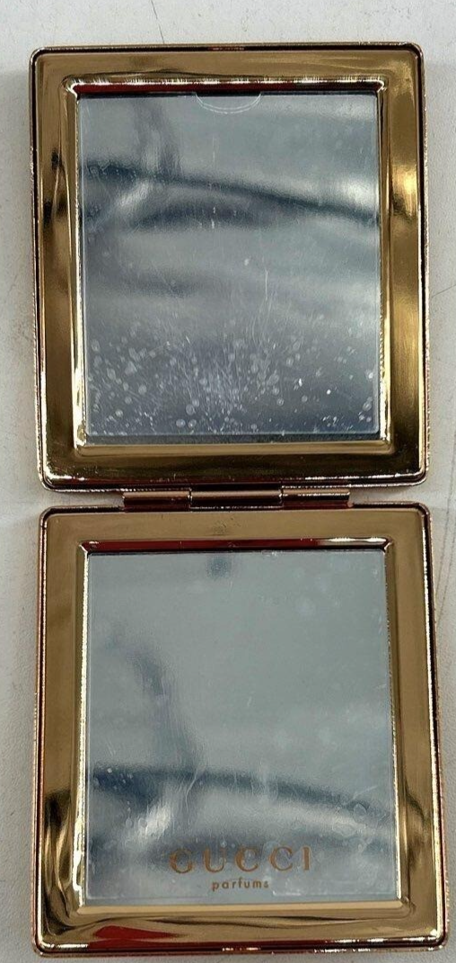 GUCCI Première ポケットミラー GUCCI Premiere Double Mirrored Compact Mirror - Gold | eBay