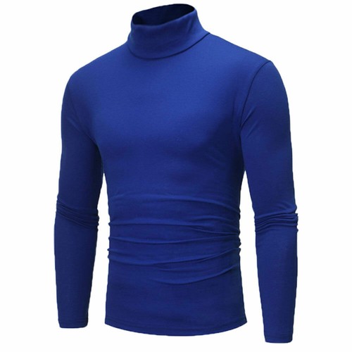 Hot Long Sleeve Thermal High Collar Turtle Neck Skivvy Men's Sweater Stretch Shi - Picture 6 of 19