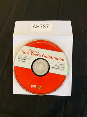 Martha's New Year's Celebration - DVD Disc Only No Case #AH787