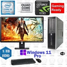 Windows 11 Dell i5 Gaming Computer PC 16GB 1TB WiFi Nvidia GT1030 bundle