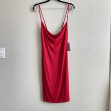 Velvet Torch Size M Red Sexy Slip Bodycon Strappy Valentines Clubwear Dress
