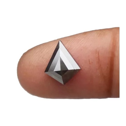 1,50 ct natürlicher loser Diamant schwarze Farbe Drachenform Diamant Salz und Pfeffer  - Bild 9 von 9