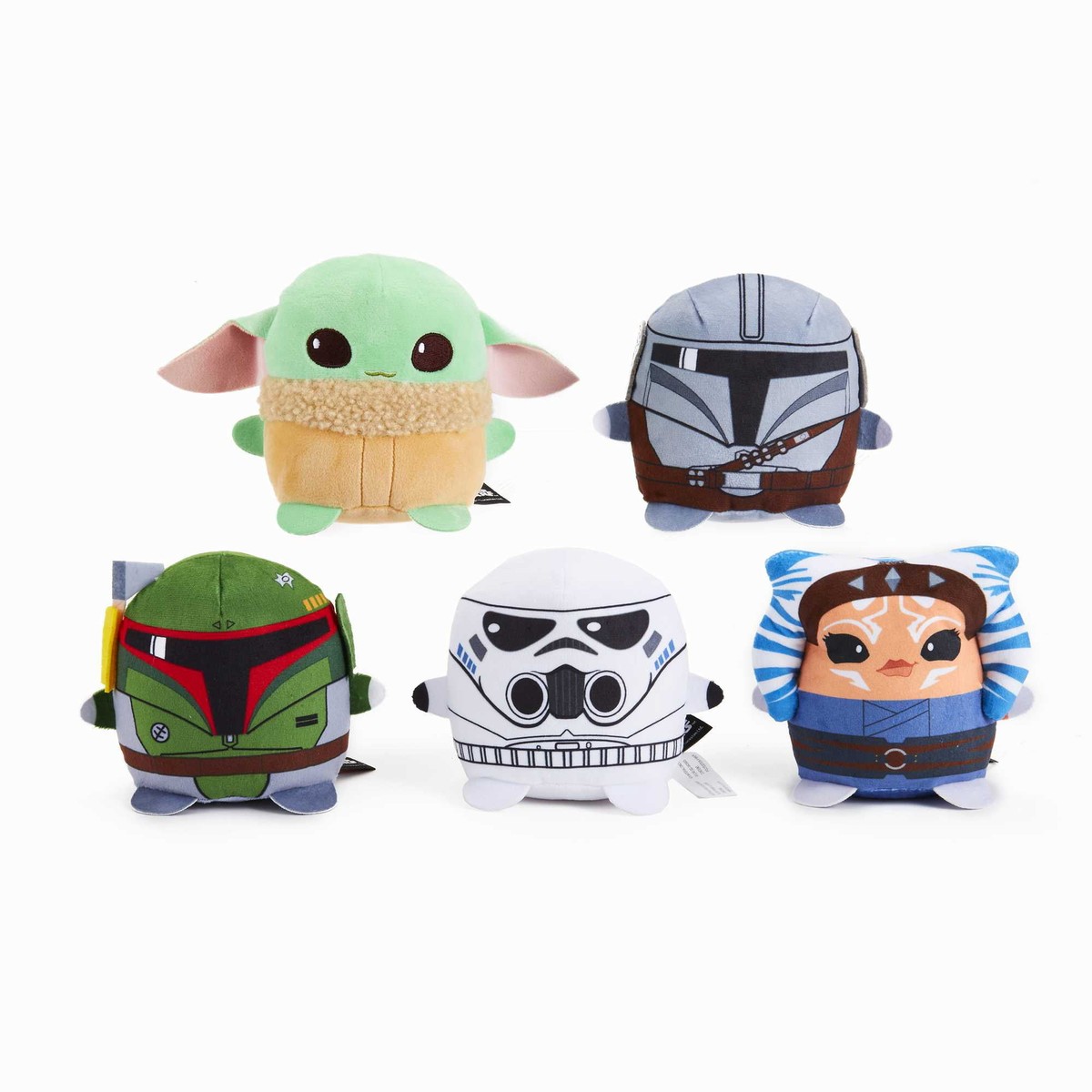 Star Wars The Mandalorian Cuutopia Plush Set of 5 Soft Rounded