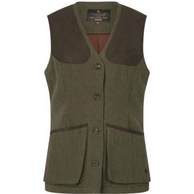 Seeland Womens Hillside Harriet Waistcoat Gilet Moss Green Sizes UK8 To UK18