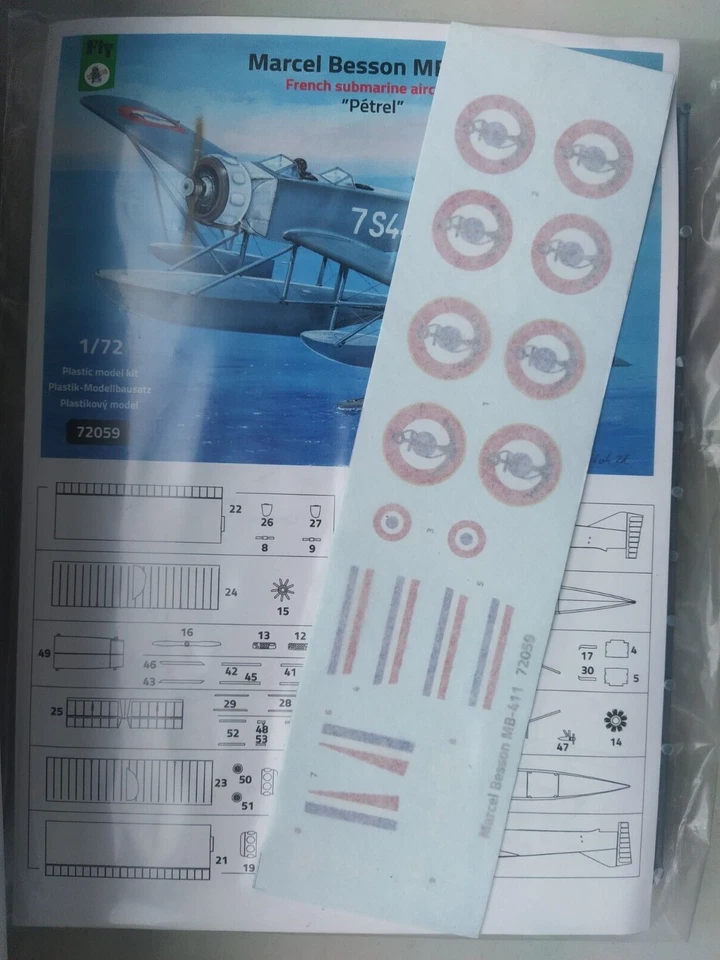 Marcel Besson MB-411 Pétrel ,1:72-FLY(SPEDIZIONE TRACCIATA) - Immagine 3 di 4