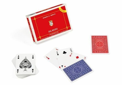 Carte da Gioco Ramino St. Moritz Extra Confezione 2 Mazzi da 55 Carte Dal Negro - Foto 2 di 4