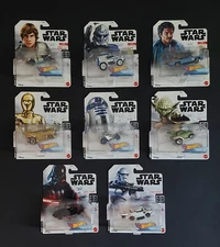 Hot Wheels 2019 Star Wars Character Cars Set (8) 40th Anniv Empire Strikes Back