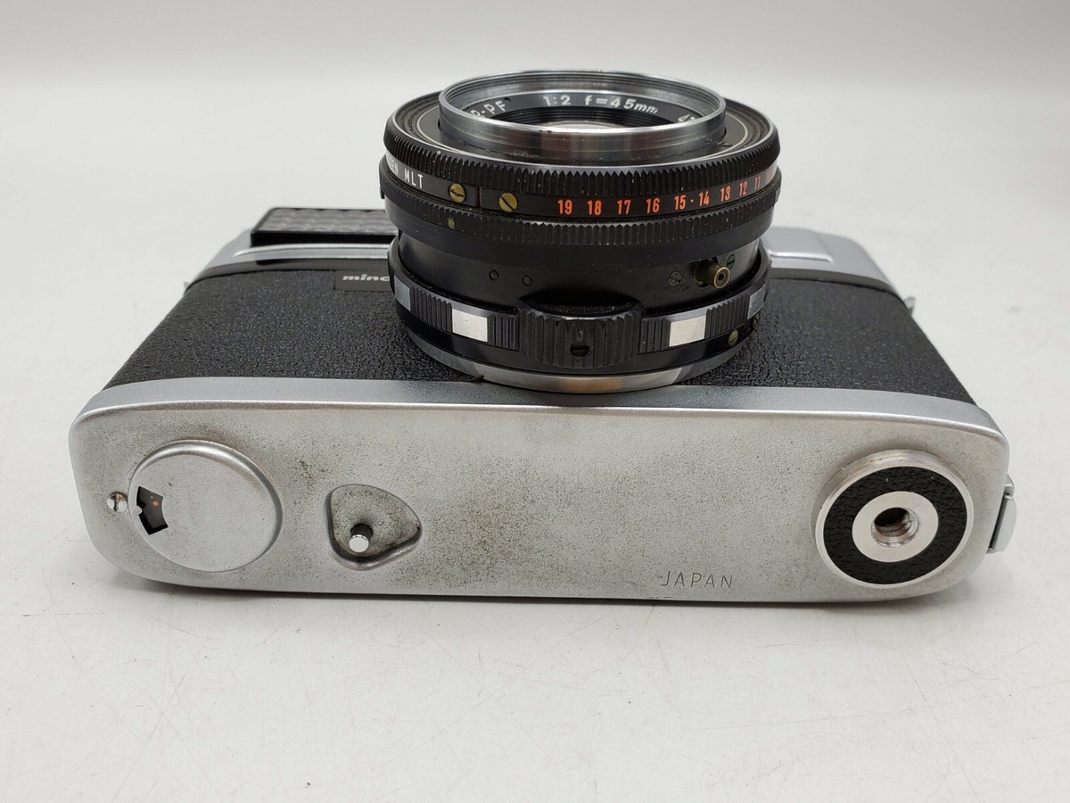 Minolta AL 35mm Film Rangefinder Camera w/ Rokkor-PF 45mm F2 Lens