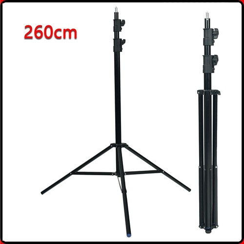 2 Stück 260cm Licht Stativ Tripod Lampenstativ Für Studio Blitz Softbox LED - Picture 2 of 12