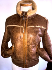 Dolce & Gabbana Authentic Lambskin Women Jacket Sz S Brown Made In Italy