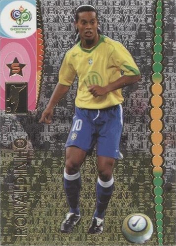 2006 Panini World Cup #60 Ronaldinho Germany Foil Brazil PSA 9