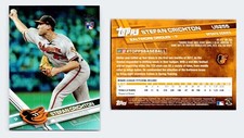 2017 Topps US255 Stefan Crichton RC Rainbow Foil Orioles Pitcher
