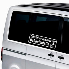 Autoaufkleber Offizieller Sponsor Tuning Sticker JDM 40x12 cm Bußgeld Auto Car