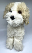 Steiff Junior Charly Dog Plush 13" Brass Button Ear Tag West Germany 2883/35