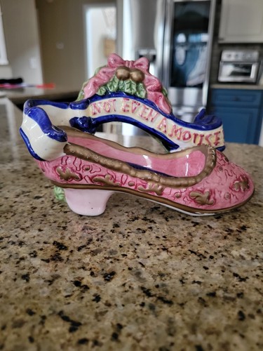 FITZ & FLOYD NOT EVEN A MOUSE SALT AND PEPPER (SHOE ONLY) - REPLACEMENT CLASSIC